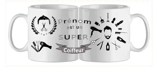 Mug - metier personnalise coiffeur (ref - 47894) - Mug personnalisé | Shopping cadeaux 93