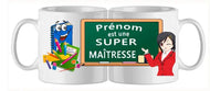Mug - metier personnalise maitresse (ref - 15377) - Mug personnalisé | Shopping cadeaux 93