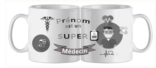 Mug - metier personnalise medecin (ref - 18683) - Mug personnalisé | Shopping cadeaux 93