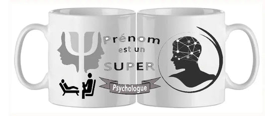 Mug - metier personnalise psychologue (ref - 55792) - Mug personnalisé | Shopping cadeaux 93