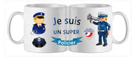 Mug - metier policier (ref - 27242) - mug | Shopping cadeaux 93