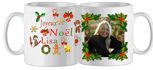 Mug - noel joyeux noel photo (ref - 44257) - mug | Shopping cadeaux 93