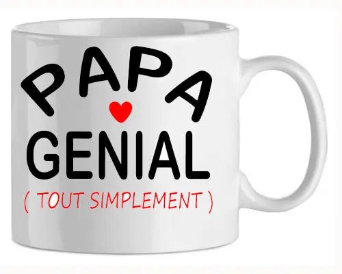 Mug - papa papa genial (ref - 16923) - mug | Shopping cadeaux 93