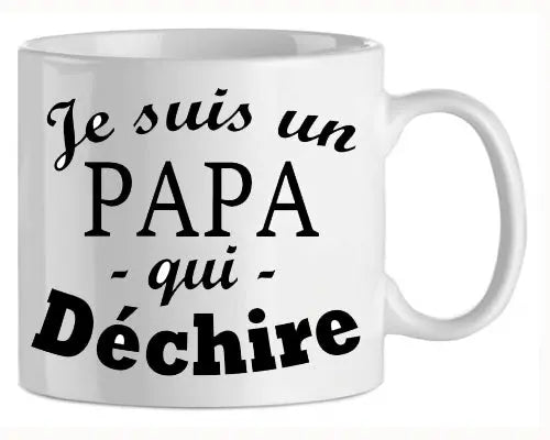 Mug - papa qui dechirel (ref - 60858) - mug | Shopping cadeaux 93