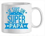 Mug - papa super papa 2 (ref - 95096) - mug | Shopping cadeaux 93