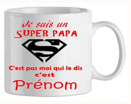 Mug - papa super papa (ref - 45024) - mug | Shopping cadeaux 93