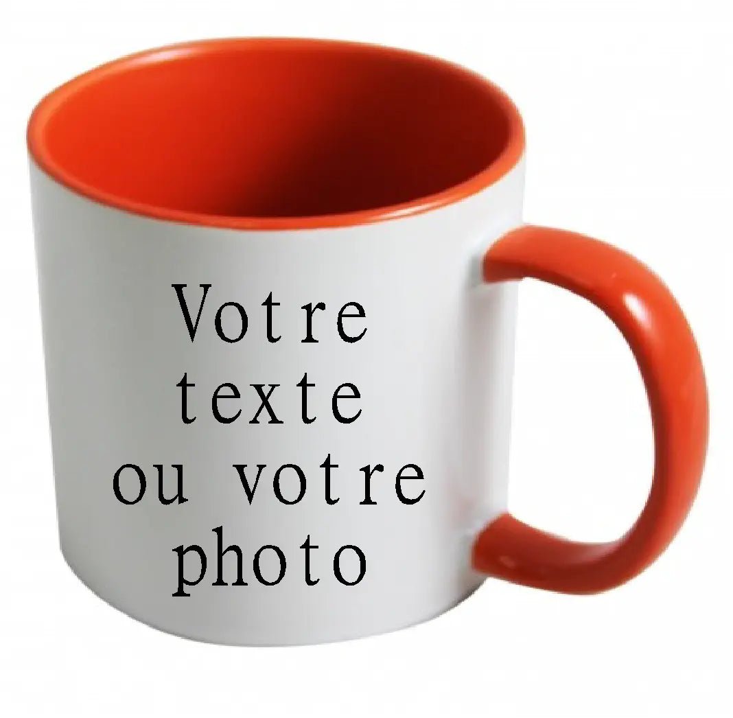 Mug - personnalise - classic bicolore (ref - 83891) - Mug personnalisé | Shopping cadeaux 93