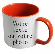 Mug - personnalise - classic bicolore (ref - 83891) - Mug personnalisé | Shopping cadeaux 93