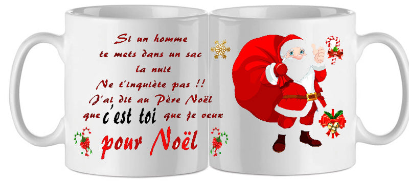 shoppingcadeaux93 mug , noel , c'est toi 