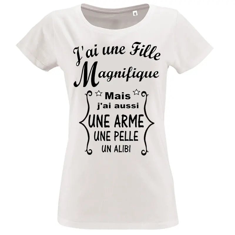 T-shirt - humour j'ai une fille - t-shirt | Shopping cadeaux 93