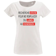 T-shirt - humour recherche sosie - t-shirt | Shopping cadeaux 93
