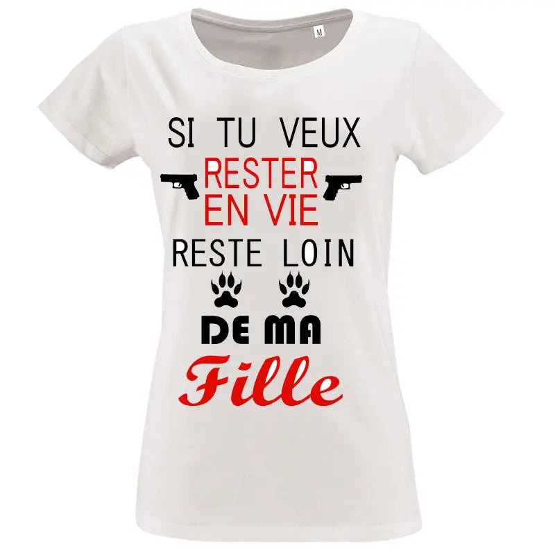 T-shirt - humour rester en vie - t-shirt | Shopping cadeaux 93