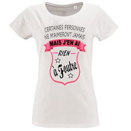 T-shirt - humour rien a foutre - t-shirt | Shopping cadeaux 93