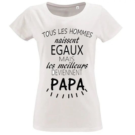 T-shirt - papa les meilleurs deviennent - t-shirt | Shopping cadeaux 93