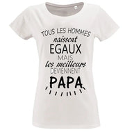 T-shirt - papa les meilleurs deviennent - t-shirt | Shopping cadeaux 93