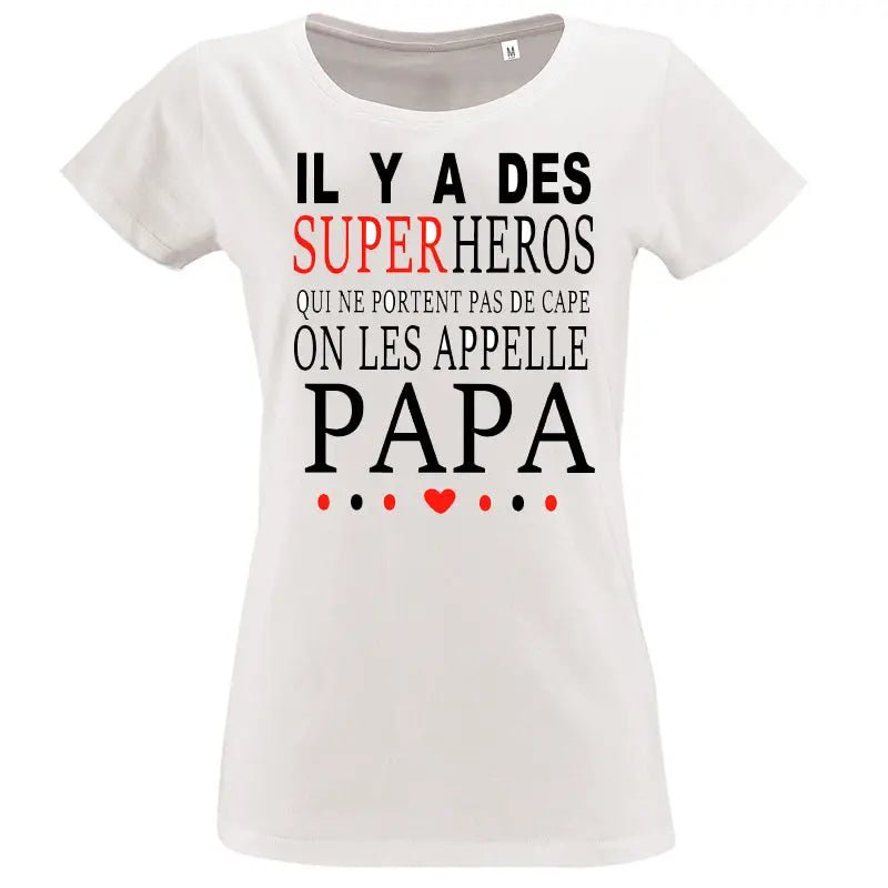 T-shirt-papa super hero