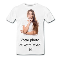 Charger l&#39;image dans la galerie, T-shirt-personnalise avec texte et photo shopping cadeaux 93
